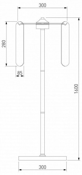Торшер Eurosvet Claire 01171/3 золото в Пойковском - poikovskii.mebel24.online | фото 3