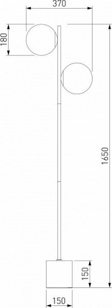 Торшер Eurosvet Marbella 01158/2 латунь в Пойковском - poikovskii.mebel24.online | фото 3