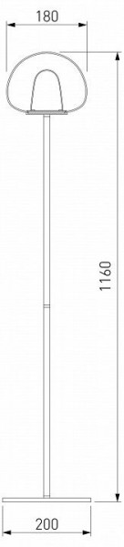 Торшер Eurosvet Twice 90327/1 черный в Пойковском - poikovskii.mebel24.online | фото