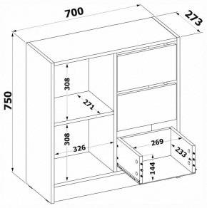 Тумба комбинированная Т-1 в Пойковском - poikovskii.mebel24.online | фото 4