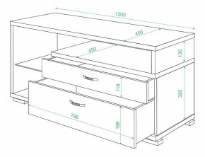 Тумба под ТВ Домино ТК-10 в Пойковском - poikovskii.mebel24.online | фото 2