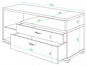 Тумба под ТВ Домино ТК-10М в Пойковском - poikovskii.mebel24.online | фото 2