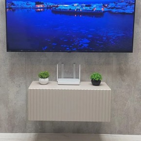 Тумба подвесная под ТВ LINES MTV1-MA 750 Бежевый (Леда-М 10.1.5) в Пойковском - poikovskii.mebel24.online | фото 5