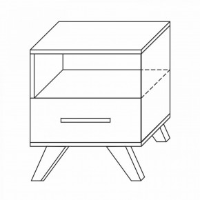 Тумба прикроватная Вега Скандинавия в Пойковском - poikovskii.mebel24.online | фото 7