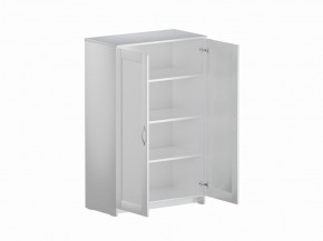 Тумба СИРИУС двухдверная высокая, цвет белый в Пойковском - poikovskii.mebel24.online | фото 3