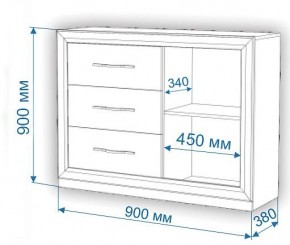 Тумба-витрина Нобиле Км-120/38 ФС в Пойковском - poikovskii.mebel24.online | фото 2