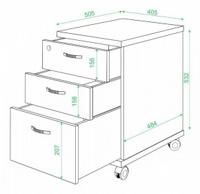 Тумбочка Домино нельсон ТС-2 в Пойковском - poikovskii.mebel24.online | фото 2