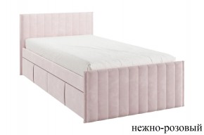 ТВИКС Кровать с ящиками 900 (нежно-розовый) в Пойковском - poikovskii.mebel24.online | фото