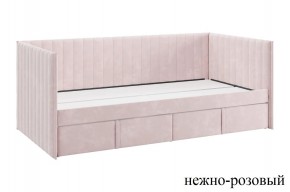 ТВИКС Кровать (софа) с ящиками 900 (нежно-розовый) в Пойковском - poikovskii.mebel24.online | фото