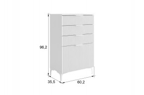 ЗЕФИР Гостиная К1 (белое дерево/белый муар) в Пойковском - poikovskii.mebel24.online | фото 2