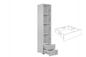ЗЕФИР Гостиная К1 (белое дерево/белый муар) в Пойковском - poikovskii.mebel24.online | фото 6
