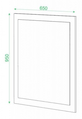 Зеркало настенное Домино в Пойковском - poikovskii.mebel24.online | фото 2